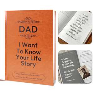 Diario in Pelle Personalizzato 'Dad'<span class=keywords><strong>s</strong></span> Tell Me Your Story Mom' per il Patrimonio Familiare, 100 Fogli, Copertina Rigida, Formato A5 - Product Image 4