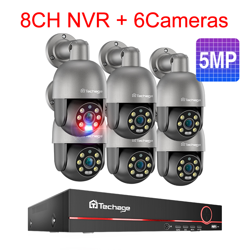 NVR 8 canaux 6 caméras 5MP