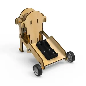 儿童DIY机器人推车组装模型儿童科学实验设备套装电能转换重摩擦