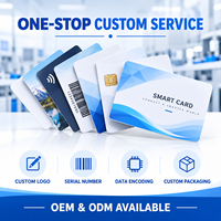 Carte intelligente NFC RFID 13,56 MHz personnalisée avec logo imprimé, en PVC CR80, avec encodage des données de la puce pour l'accès aux hôtels, les cartes de membre et les paiements.