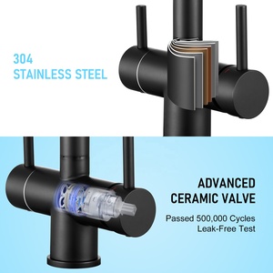 Filter Water Stainless Steel Wholesale 3 Way Kitchen Faucet Black - Product Image 4