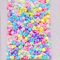 Perles Acryliques en Gros 500g, Grandes Perles à Trou Chaudement Vendues pour Décoration de Salon et Cheveux d'Enfants