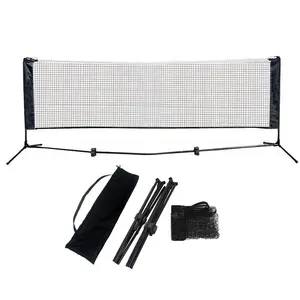 Harga Pabrik Grosir Kualitas Tinggi 3M Lipat Adjustable Tinggi Portable Badminton Net dan Pelatihan Mini Tenis Bersih Berdiri