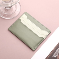 Dompet Kartu Kulit PU Desain Baru X49 2026 Logo Kustom, Dompet Koin Tipis Mewah, Dompet Wanita, Penjepit Kartu untuk Wanita