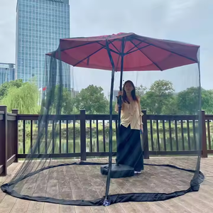 <span class=keywords><strong>Parasol</strong></span> de jardin pliable léger en polyester avec moustiquaire intégrée pour lit, idéal pour le camping (pour adultes) - Product Image 2