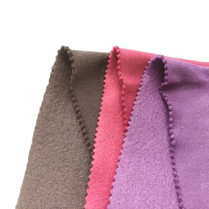 150D FDY + 100D Dty 240gsm Đồ Thể Thao Vải Polyester Nhuộm Lông Cừu Chải Một Bên Keqiao - Product Image 1