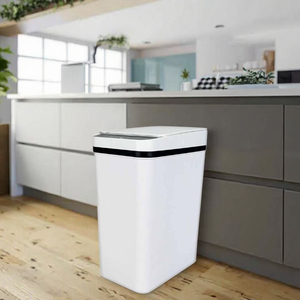 BX Hot Bán Trắng ABS 12L Tự Động Nhà Bếp Thùng Rác Có Thể Nhựa Thùng Rác Bin Cho Hộ Gia Đình - Product Image 6