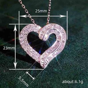 Collana con ciondolo a forma di cuore in stile dolce, delicato accessorio gioiello per tutti i giorni per ragazze giovani - Product Image 3
