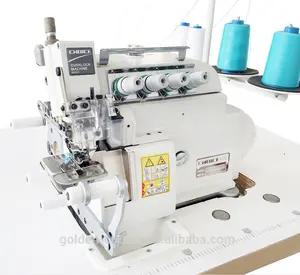 GC5114EX Tempat Tidur Silinder Kecil Super, Mesin Jahit Overlock 4 Benang 2 Jarum