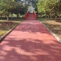 Interlocking Gym Spielplatz boden Innen-/Außen gummi