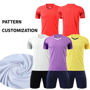 Trajes de fútbol de secado rápido, conjuntos de traje de fútbol de nuevo diseño transpirable, trajes de fútbol deportivos de equipo de club personalizados para practicar - Product Image 6