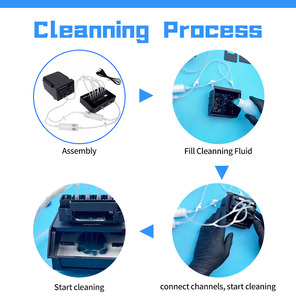 Kit de Limpieza para Cabezales de Impresión I3200 Dx5 Xp600 L1800 L805, Lavadora de Cabezales de Impresión con Tinta UV Eco Solvente DTF, Máquina Limpiadora de Cabezales de Impresión Obstruidos para Epson - Product Image 6
