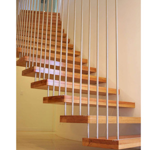Escalera Cantilever Popular con Peldaños <span class=keywords><strong>de</strong></span> Mármol e Iluminación LED, Escalera Flotante - Product Image 4