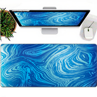 Grand tapis de souris de jeu coloré par sublimation personnalisée 900x400mm antidérapant en caoutchouc naturel avec bord cousu