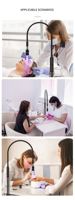 Lámpara UV LED para Pestañas con Control Táctil, Lámpara UV para Salón de Belleza, Secado Rápido en 0.5s, Luz LED para Extensión de Pestañas