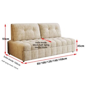 Sofá <span class=keywords><strong>cama</strong></span> moderno de tela multifuncional con almacenamiento plegable para dormitorio o apartamento para uso en la sala de estar - Product Image 4