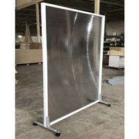 Paravent de bureau démontable, panneau en plexiglas, utilisation hôtelière, séparateur de pièce mobile en acrylique, mur