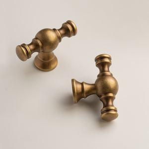 Minimalist <strong>French</strong> T-shaped Cabinet <strong>Door</strong> Handles H59 Brass Antique Brass Decorative Drawer Pulls Furniture Hardware - Product Image 6