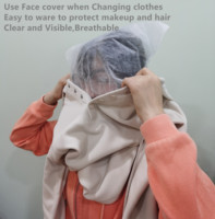 Masque facial jetable en PP non tissé écologique pour le maquillage et la protection contre la poussière des vêtements lors du changement de tenue