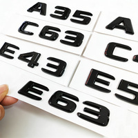Nouvel Emblème Autocollant Numérique en ABS pour Coffre Arrière de Voiture (Modèles A35/A45/C43/C63/C65/E43/E55/E63/G63) – Personnalisation Facile