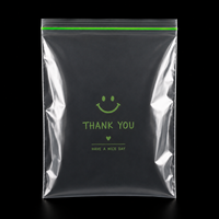 Sac de rangement transparent réutilisable à fermeture éclair simple avec joint hermétique pour l'emballage alimentaire et l'organisation quotidienne