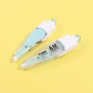 Foska Papelería y útiles escolares Aplicador fácil de usar Carcasa de plástico colorida Cómoda cinta correctora estilo bolígrafo 6m - Product Image 2