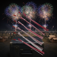 Machine à feux d'artifice à étincelles froides de 5 m en gros avec mallette de transport et allumeur pyrotechnique