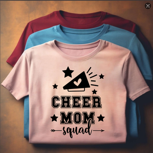 Etiquetas <span class=keywords><strong>de</strong></span> transferencia <span class=keywords><strong>de</strong></span> calor <span class=keywords><strong>de</strong></span> vinilo Cheer Mom Squad <span class=keywords><strong>de</strong></span> alta calidad Plastisol DTF diseños <span class=keywords><strong>de</strong></span> serigrafía técnica <span class=keywords><strong>de</strong></span> fijación en caliente listo para presionar - Product Image 6