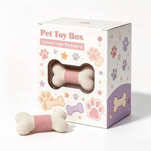 Wholesale Printed Pet Toy Packaging <b>Box</b> Foldable Corrugated Paper Gift <b>Box</b> for <b>Cat</b> Dog Pet Toys Custom Size - Product Image 1
