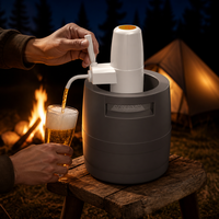 Mini-fût de bière réutilisable de 5 L en PEHD de qualité alimentaire, portable, pour la bière pression, idéal pour les événements et la vente en gros