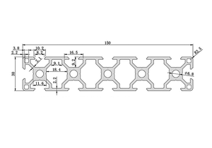 Profilé Industriel en Aluminium Série 6000 Norme Européenne 30150, Cadre Carré en Alliage d'Aluminium Blanc Argenté pour Aquarium, Prêt à Découper - Product Image 3