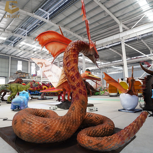 Sgad148 tùy chỉnh mô phỏng động vật mô hình sống động như thật animatronic basilisk cho công viên chủ đề - Product Image 3