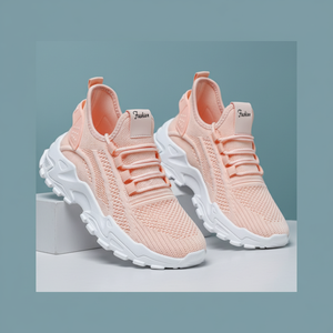 Sneaker da donna moda primavera Vintage frassino versione coreana nuovo arrivo Block tacco in Mesh scarpe da passeggio Fitness traspiranti - Product Image 1