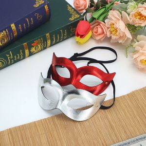 Masques de fête en plastique de couleur unie, peints par pulvérisation, pour hommes et femmes, costumes d'Halloween, carnaval, décorations de fête dansante - Product Image 4