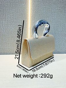 New Cross-border High-class Shiny <b>Small</b> Square PVC Fairy Clutch Crossbody Evening <b>Bag</b> Cover Tanjing - Product Image 5