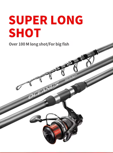 Thủy Triều Chất lượng cao 2.4-5.4m lure trọng lượng Telescopic Rock câu cá cực cá hồi Rod lớn cá dài đúc sợi carbon đúc Rod - Product Image 3