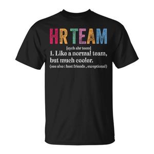 T-shirt de style rétro vintage avec définition des ressources humaines pour l'équipe RH, vêtements promotionnels - Product Image 1