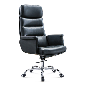 Muebles de oficina giratorios de cuero negro superventas modernos silla de oficina Ceo Boss - Product Image 4