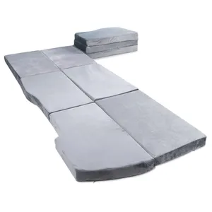 Matelas de voiture pliable en mousse Tapis de couchage imperméable en polyester moderne personnalisé d'usine Camping et randonnée Logo personnalisé acceptable