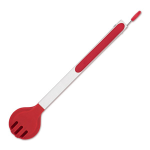 Plump Stainless Steel Food Tongs Red Heat Resistant For Noodles BBQ Steak Grilled Meat Hot Pot - Product Image 4