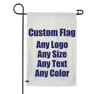 Wholesale 12x18 Inch Cheap Double Sided Sublimation <b>Blank</b> Garden <b>Flag</b> Custom Promotional Gifts - Product Image 1