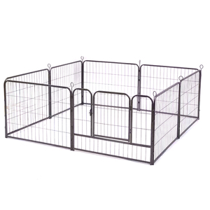 Wholesale Black Powder Coated Indoor / Outdoor Welded Wire <strong>Dog</strong> <strong>Run</strong> Kennel <strong>Panels</strong> and Gates - Product Image 2