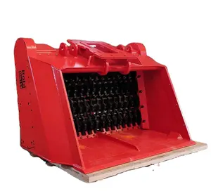 中国名牌直销碎纸机筛分铲斗适用于任何类型的装载机或挖掘机