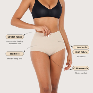 Sshaper liền mạch Shapewear Spandex sculptwear nén quần short công ty kiểm soát cơ thể mông nâng lên panty ngoại quan bụng Bảng điều chỉnh ngắn gọn - Product Image 3