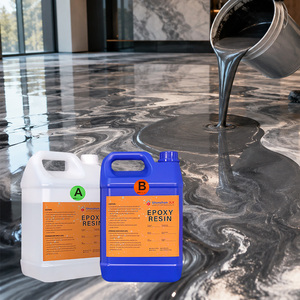 Resina Epoxi Profesional de Alta Claridad para Pisos Metálicos con Efecto 3D Mármol, Bajo en COV, Sin Solventes, Venta al por Mayor de Fábrica - Product Image 1