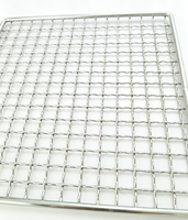 Grille de cuisson carrée en acier inoxydable 304 pour barbecue, résistante à la chaleur, durable, professionnelle, pour usage commercial