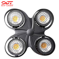 Projecteur LED IP65 étanche à 4 yeux pour public, 4x100W, blanc chaud et blanc froid, DMX512, angle de faisceau 30°, éclairage de scène en aluminium