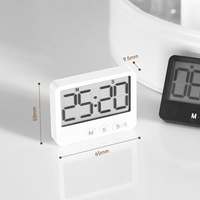 Nouveau minuteur numérique multi-usage pour laboratoire, cuisine, enfants, enseignants, cuisiniers, avec fonction de compte à rebours électronique, aimant, affichage visuel, étude chinoise, minuteur Pomodoro