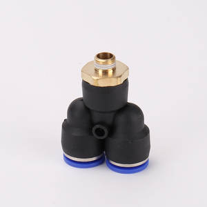 Raccord en Y en laiton fileté PX pour tuyau de cylindre pneumatique à connexion rapide résistant à haute pression PX-4/6/8/10 - Product Image 4