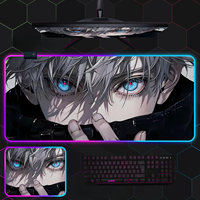 Tapis de souris de jeu personnalisé, grand format, antidérapant, RGB, écologique, imperméable, pour configuration Esports, vente en gros OEM en stock